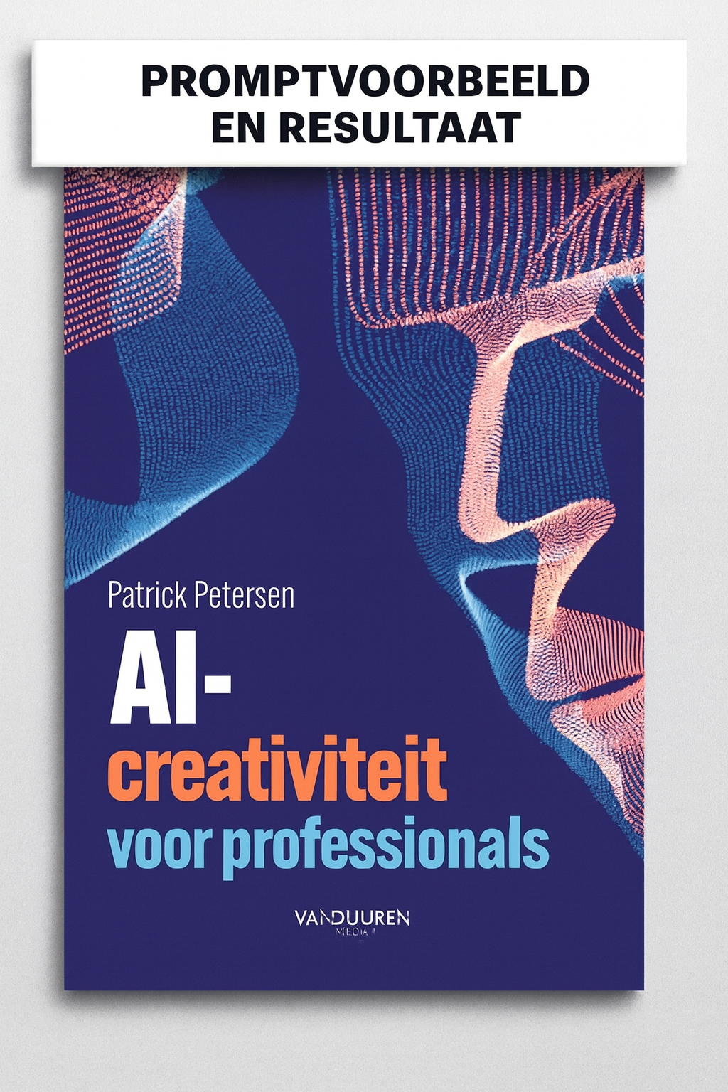 De redeneringsstappen en prompt en het resultaat van het in stappen maken van een brochure-opzet